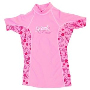 NWT Xcel Girls UPF50+ Stretch S/S Surf Top